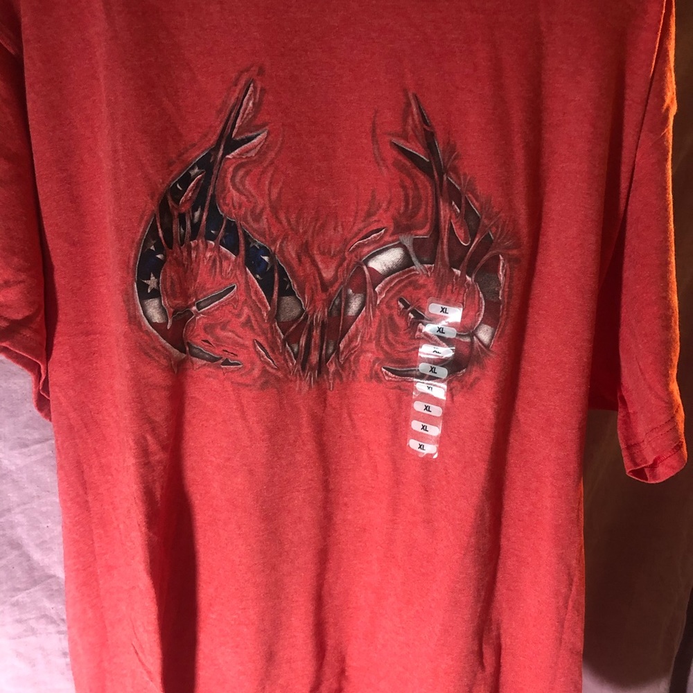 Men’s NEW Antler American Flag TShirt